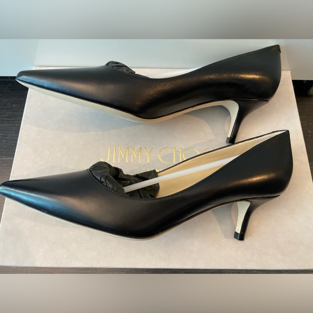 Jimmy Choo Aza Pointy Toe Pumps Black ✨Host pick ✨ - Picture 6 of 8